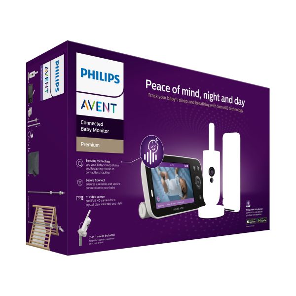 Philips Avent Babyfoon - Premium Connected Video Monitor Offline - SCD971/26