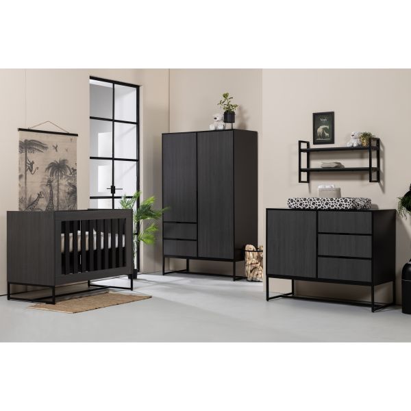 TWF Ledikant Incl. Juniorzijde 70 x 140 - Commode - Hanglegkast Preston TWF Ledikant Incl. Juniorzijde 70 x 140 - Commode - Hanglegkast Preston