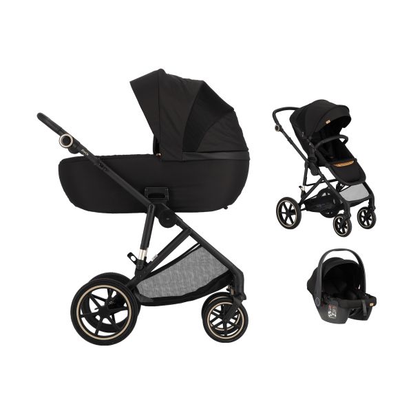 Puck Carl 3-in-1 Kinderwagen - Ebony Puck Carl 3-in-1 Kinderwagen - Ebony