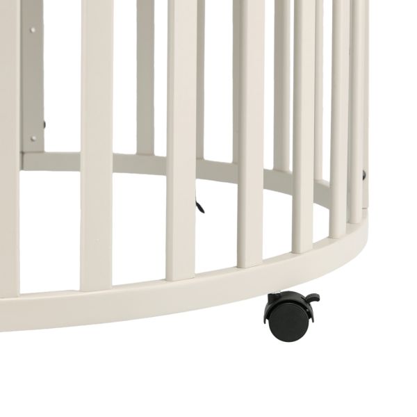 Puck Ronde Box - Oatmeal - Inclusief Matras Puck Ronde Box - Oatmeal - Inclusief Matras