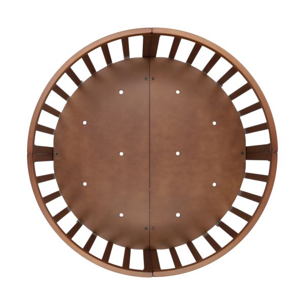 Puck Ronde Box - Walnoot Puck Ronde Box - Walnoot