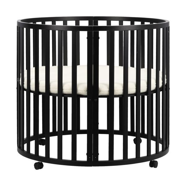 Puck Ronde Box - Zwart - Inclusief Matras
