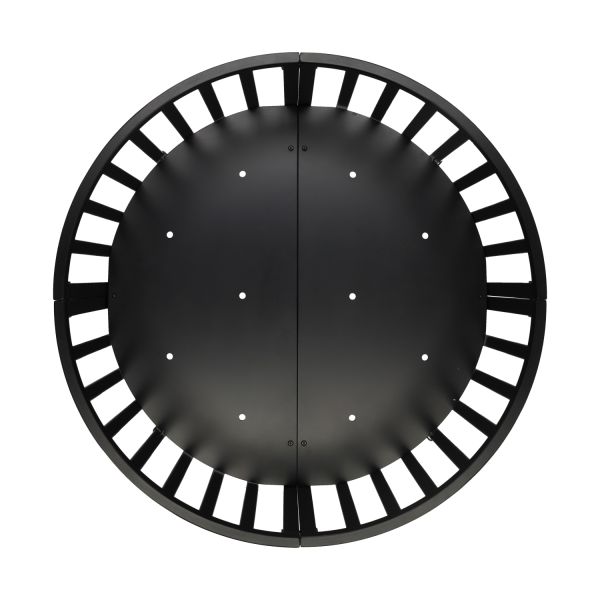 Puck Ronde Box - Zwart - Inclusief Matras
