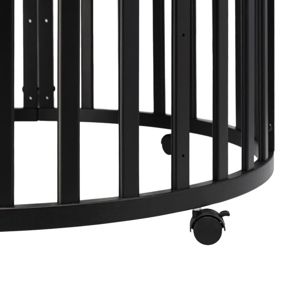Puck Ronde Box - Zwart - Inclusief Matras