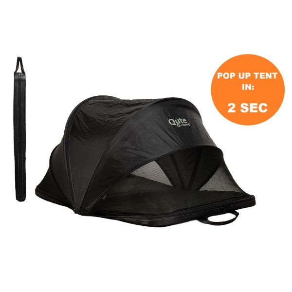 Qute Babytent - Travelcot Q-Camp Black / Army Qute Babytent - Travelcot Q-Camp Black / Army