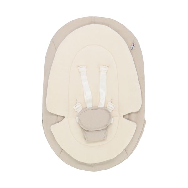 Qute Q-Sittle Newborn Rocker Black + Bekleding Ivory