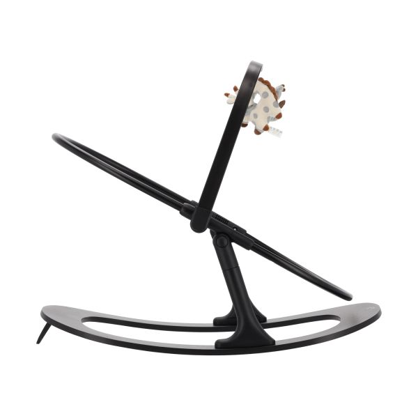 Qute Q-Sittle Newborn Rocker Black + Bekleding Ivory