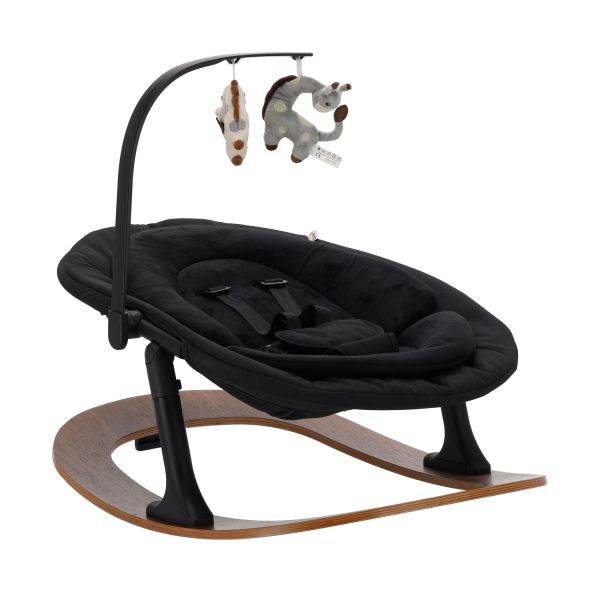 Qute Q-Sittle Eetstoel & Rocker - Woody Black/Brown/Black Qute Q-Sittle Eetstoel & Rocker - Woody Black/Brown/Black