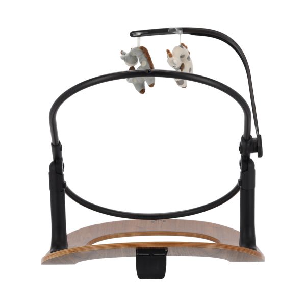 Qute Q-Sittle Newborn Rocker Woody Black + Bekleding Sand Qute Q-Sittle Newborn Rocker Woody Black + Bekleding Sand