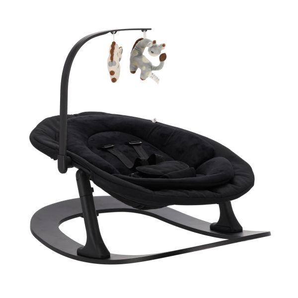Qute Q-Sittle Newborn Rocker Black + Bekleding Black Qute Q-Sittle Newborn Rocker Black + Bekleding Black