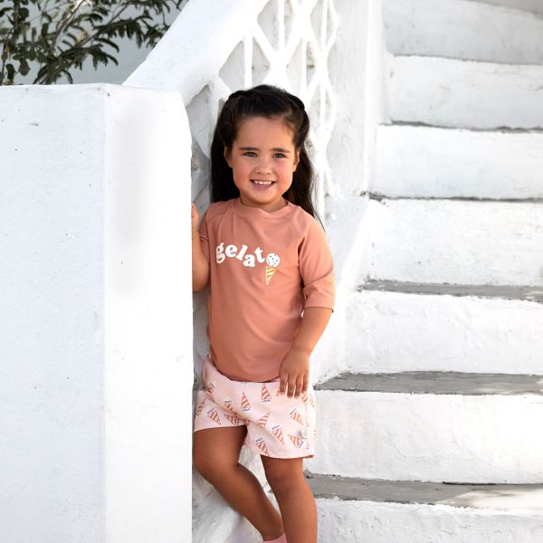 Lässig Zwemshirt Korte Mouw - Maat 74/80 - Clay Lässig Zwemshirt Korte Mouw - Maat 74/80 - Clay