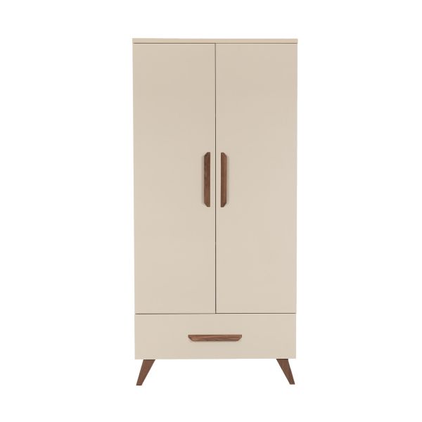 TWF Ledikant 60 x 120 - Commode 3 Laden - Hanglegkast 2 Deuren 1 Lade Salerno Walnoot
