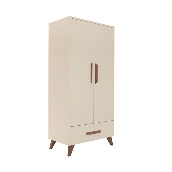 TWF Meegroeibed - Commode XL 3 Laden 1 Deur - Hanglegkast 2 Deuren 1 Lade Salerno Walnoot