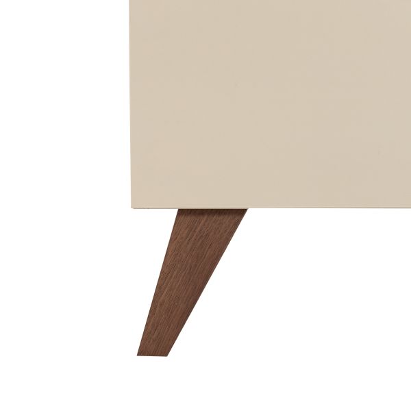 TWF Ledikant 60 x 120 - Commode 3 Laden - Hanglegkast 2 Deuren 1 Lade Salerno Walnoot