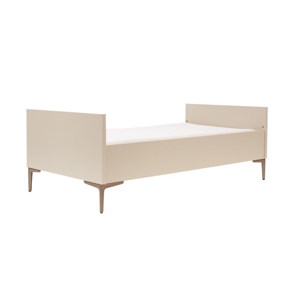 TWF Ledikant 70 x 140 - Commode 3 Laden - Hanglegkast XL 3 Deuren 2 Lade Salerno Metaal