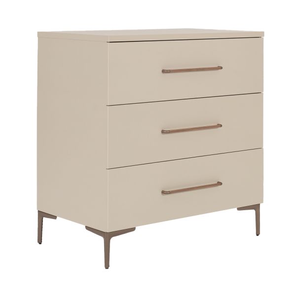 TWF Ledikant 70 x 140 - Commode 3 Laden Salerno Metaal