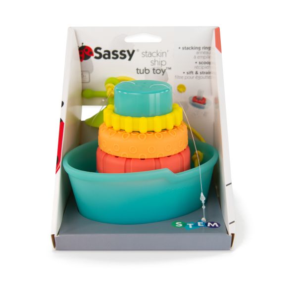 Sassy Stackin'Ship Tub Toy