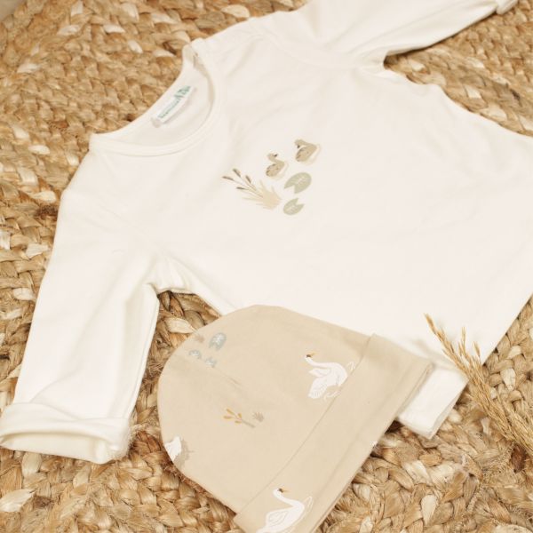 Babylook Swan Muts Prematuur - Print Babylook Swan Muts Prematuur - Print