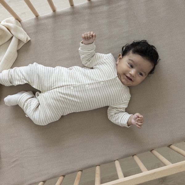 Feetje Boxpak Met Voet Rib Streep The Magic is in You Taupe Melange 44