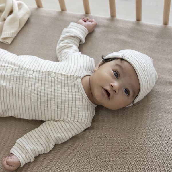 Feetje Boxpak Met Voet Rib Streep The Magic is in You Taupe Melange 44