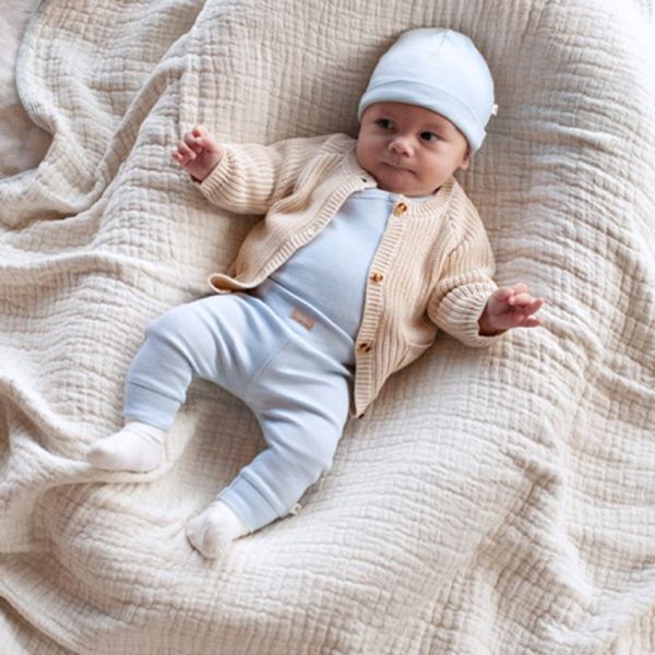 Feetje The Magic Is In You Wikkelromper Rib - Maat 44 - Blauw