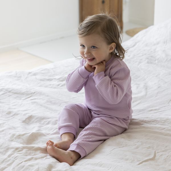 Feetje Wafelpyjama - Maat 74 - Lila 