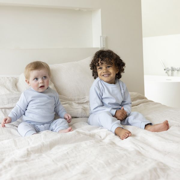 Feetje Wafelpyjama - Maat 56 - Babyblue Feetje Wafelpyjama - Maat 56 - Babyblue