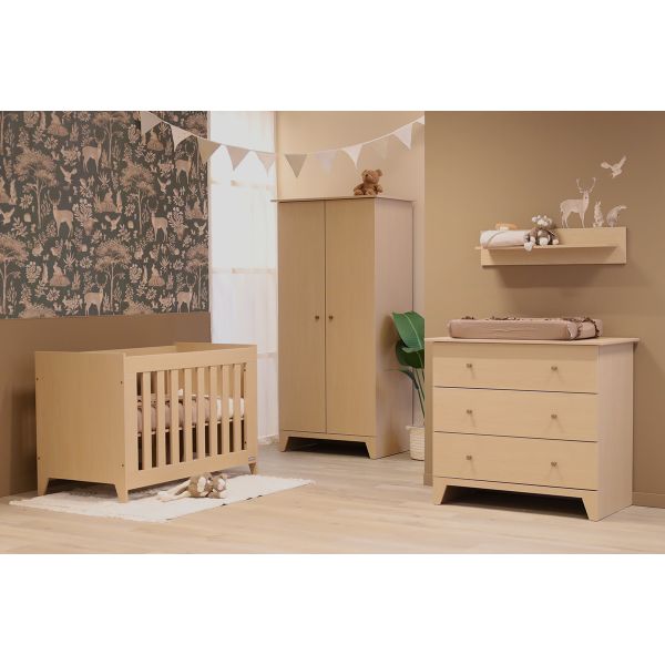 Interbaby Ledikant 60 x 120 cm - Commode 3 Lades - Imola Interbaby Ledikant 60 x 120 cm - Commode 3 Lades - Imola
