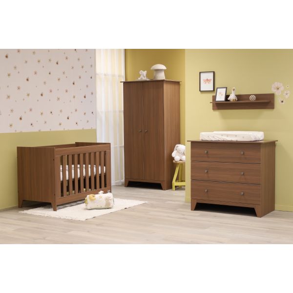 Interbaby Ledikant 60 x 120 cm - Commode 3 Lades - Nardo