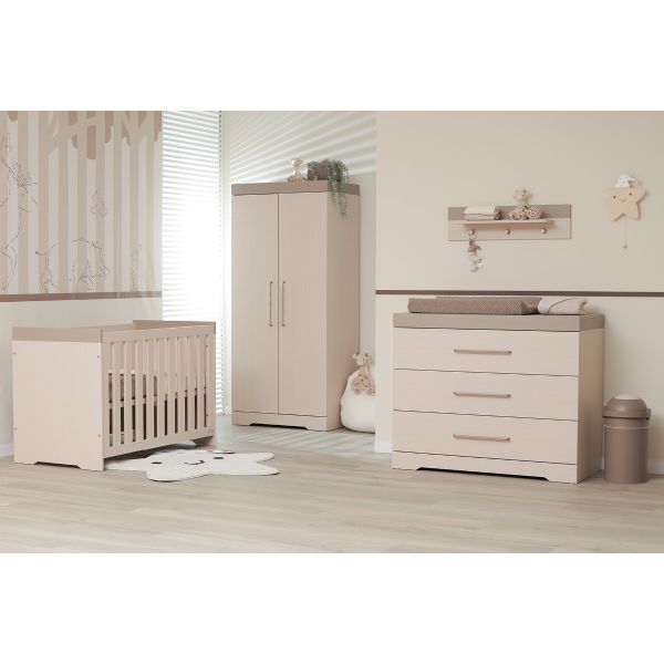 Interbaby Ledikant 70 x 140 - Commode - Hanglegkast Sandstone Interbaby Ledikant 70 x 140 - Commode - Hanglegkast Sandstone