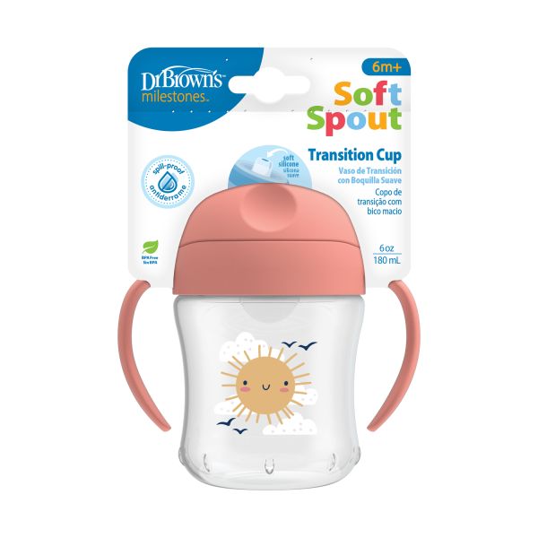 Dr. Brown's Tuitbeker - Roze - 180 ml Dr. Brown's Tuitbeker - Roze - 180 ml