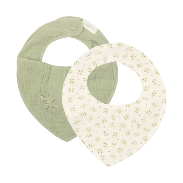 Little Dutch Bandana Slab - Hydrofiel - (Set van 2) -Blueberry Leaves & Sage