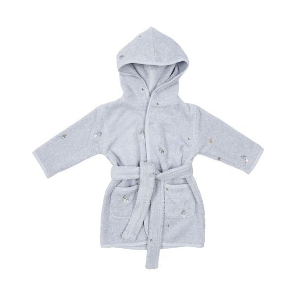 Little Dutch Badjas Geborduurd - Maat 86/92 - Blue