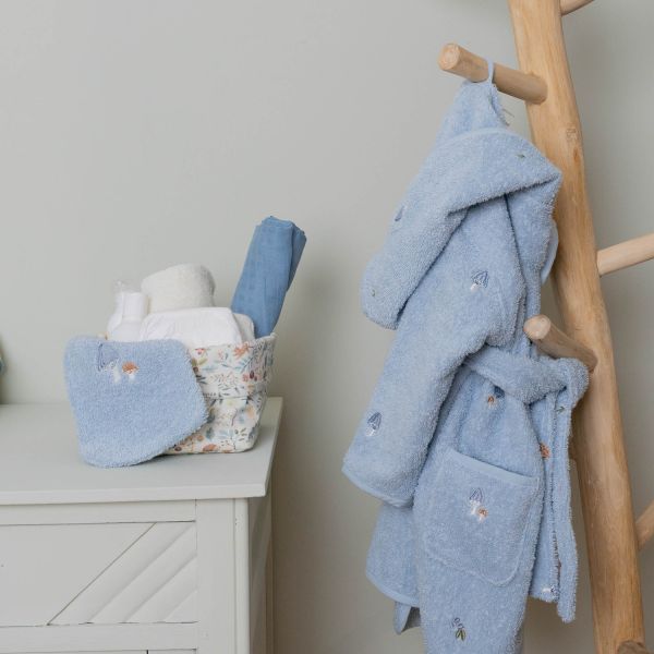 Little Dutch Badjas Geborduurd - Maat 86/92 - Blue