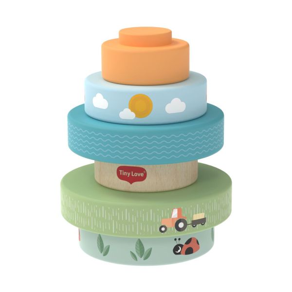Tiny Love Farmers Funday Stapeltoren - Hout