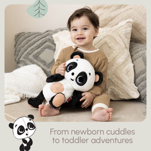 Tiny Love Snuggly Buddy Panda - Zwart / Wit