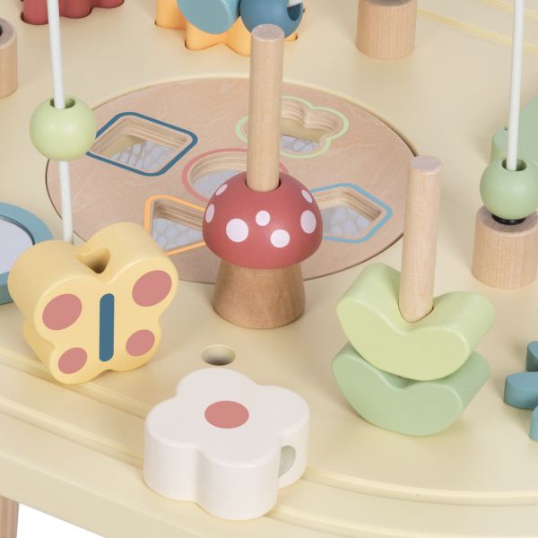Tooky Toy Activiteitentafel - Hout - Naturel