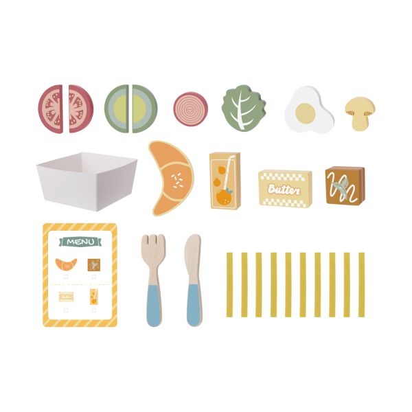 Tooky Toy Ontbijt Speelset - Hout