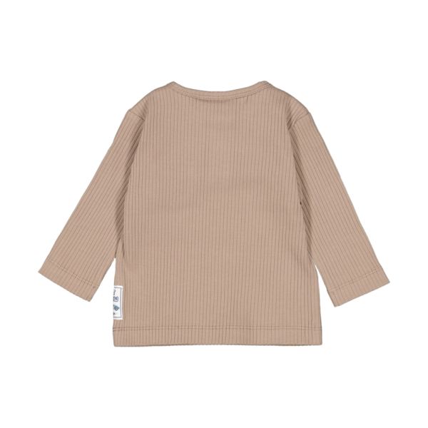 Feetje Let's Go! Longsleeve Rib Shirt - Maat 56 - Taupe