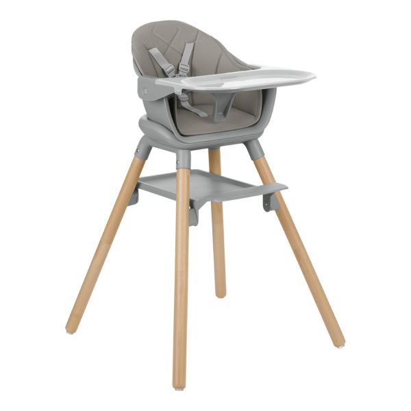 Kikkaboo Kinderstoel 2 in 1 Woody Grijs Kikkaboo Kinderstoel 2 in 1 Woody Grijs