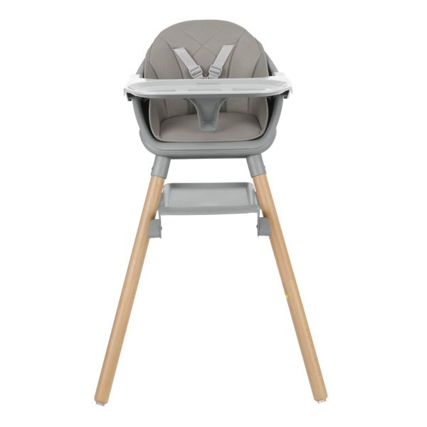 Kikkaboo Kinderstoel 2 in 1 Woody Grijs Kikkaboo Kinderstoel 2 in 1 Woody Grijs