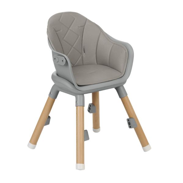 Kikkaboo Kinderstoel 2 in 1 Woody Grijs Kikkaboo Kinderstoel 2 in 1 Woody Grijs
