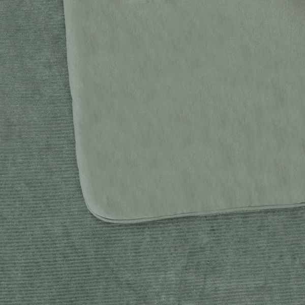 Witlof For Kids Ledikantdeken Tuck-Inn Forest Green Velvet Rib 60 x 120 cm
