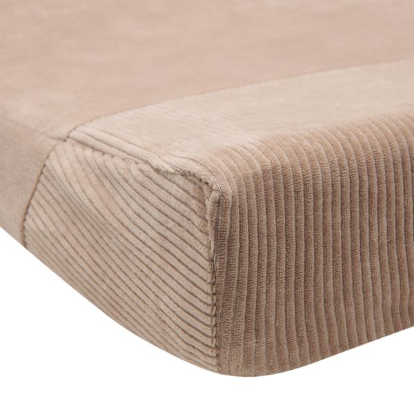 Witlof For Kids Aankleedkussenhoes Urban Taupe Velvet Rib 70 x 50 cm Witlof For Kids Aankleedkussenhoes Urban Taupe Velvet Rib 70 x 50 cm