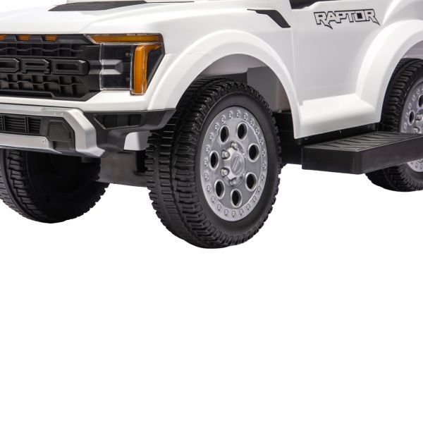 Puck Loopauto Ford F150 met Duwstang - Wit Puck Loopauto Ford F150 met Duwstang - Wit