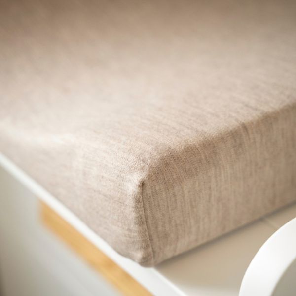 Baby’s Only Aankleedkussenhoes – Merino Fine Meadow Sand