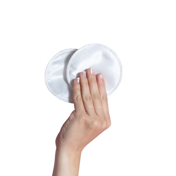 Carriwell Wasbare Zoogcompressen Zijde Wit 6st.