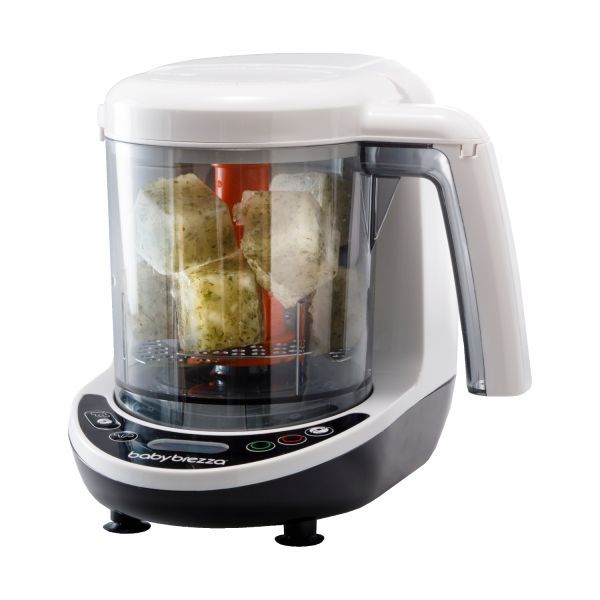 Baby Brezza One Step Food Maker Deluxe & Bottle Washer Pro - Black/White