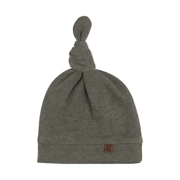 Baby's Only Knoopmutsje Melange Khaki 0-3 mnd