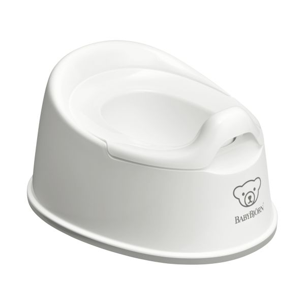 Baby Björn® Pienter Plaspotje - Wit/Grijs Baby Björn® Pienter Plaspotje - Wit/Grijs